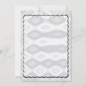 銀色のメタリック調の背景 招待状 (裏面)