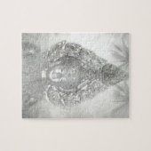 銀色の仏 ジグソーパズル (横)