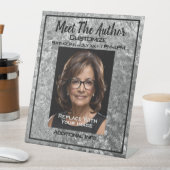 銀色の作家を満たす 台座サイン (インサイチュ)