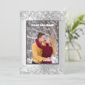 銀色の冬の写真Save the Date 結婚's (スタンド正面)