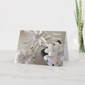 銀色の夕暮れクリスマスフラワー シーズンカード (正面)