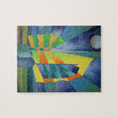 銀色の月の光で浮かぶゴミ ジグソーパズル (横)