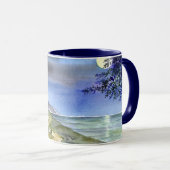 銀色の月の光によって マグカップ (正面右)