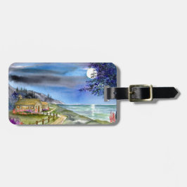 銀色の月の光によって ラゲッジタグ