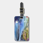 銀色の月の光によって ラゲッジタグ (正面縦)