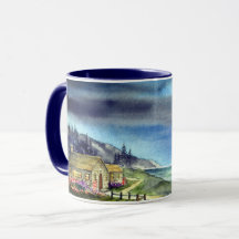 銀色の月の水色の光によって