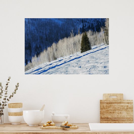 銀色の木 ポスター (キッチン)