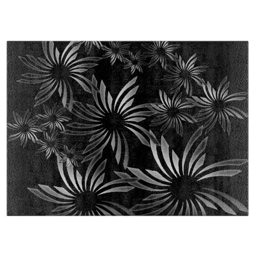 銀色の花 カッティングボード (正面)