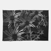 銀色の花 キッチンタオル (横)