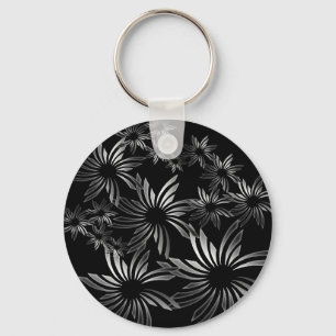 銀色の花 キーホルダー