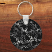 銀色の花 キーホルダー (正面)