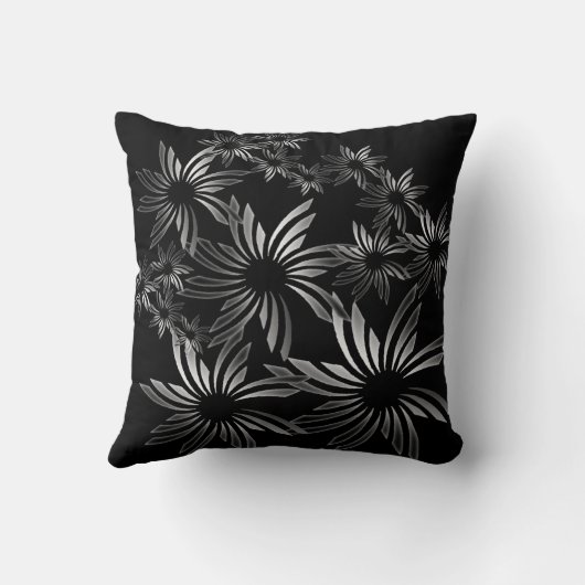 銀色の花 クッション (裏面)