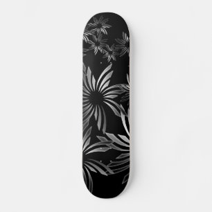 銀色の花 スケートボード