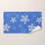 銀色の花 バスタオルセット (ハンドタオル)