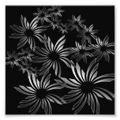 銀色の花 フォトプリント            (正面)