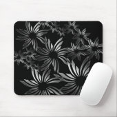 銀色の花 マウスパッド (マウス)