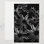 銀色の花 便箋 (正面/裏面)