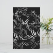 銀色の花 便箋 (スタンド正面)