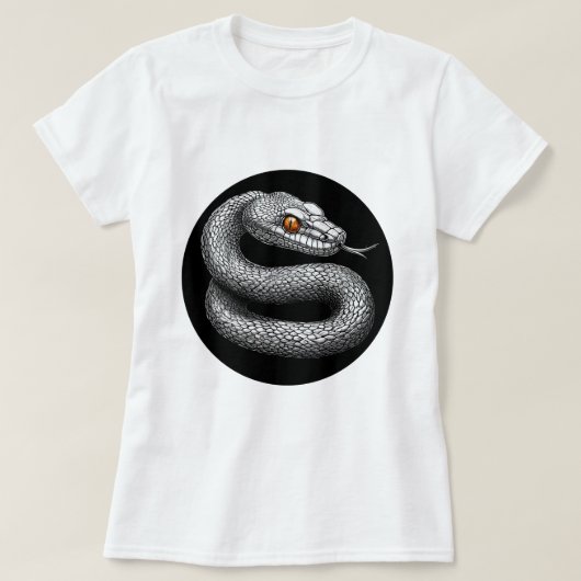 銀色の蛇 Tシャツ (デザイン正面)