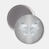 銀色の蝶 マグネット (正面/裏面)