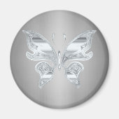 銀色の蝶 マグネット (正面)