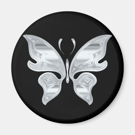 銀色の蝶 マグネット (正面)