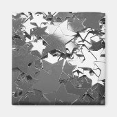 銀色の装飾星 マグネット (正面)