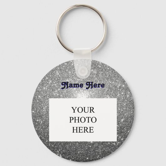 銀色の輝き |カスタム キーホルダー (正面)