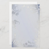 銀色の輝き – 文房具 便箋 (正面/裏面)