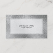 銀色の輝く虹色のテクスチャ 名刺 (正面)
