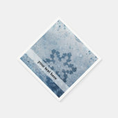 銀色の雪 スタンダードカクテルナプキン (角)
