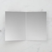 銀色の青い卒業帽 - おめでとうございます カード (内部)