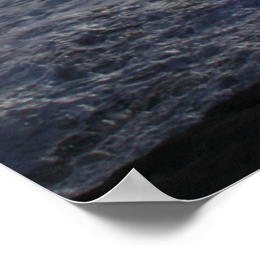 銀色の青い夕日 ポスター (角)