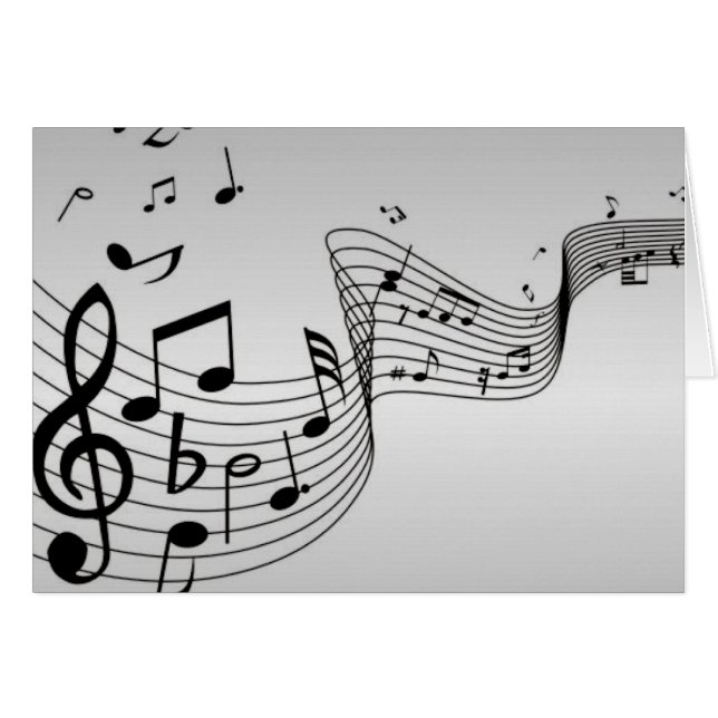 銀色の音符 (正面横)