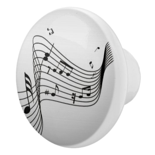 銀色の音符 セラミックノブ (右)