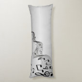 銀色の音符 ボディピロー (裏面 (縦))