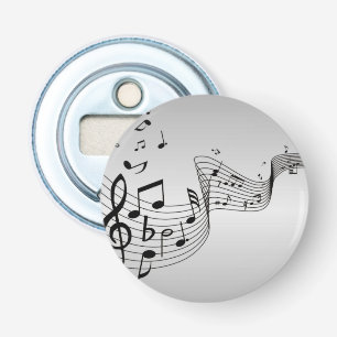 銀色の音符 栓抜き