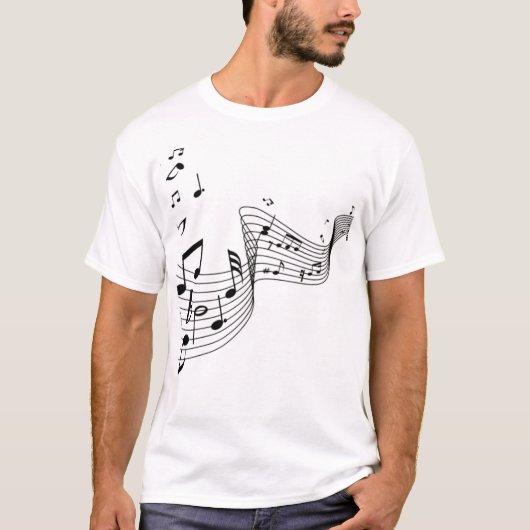 銀色の音符 Tシャツ (正面)
