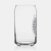 銀色の馬と馬蹄形のエンブレムパーソナライズされた ガラス缶 (右)