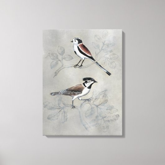 銀色の鳥獣 |ペア キャンバスプリント (正面)