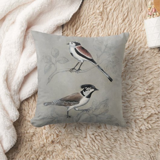 銀色の鳥獣 |ペア クッション (ブランケット)