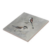 銀色の鳥獣 |ペア タイル (側面)