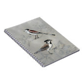 銀色の鳥獣 |ペア ノートブック (右側)