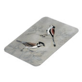 銀色の鳥獣 |ペア マグネット (左側)