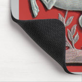 銀色の鹿 マウスパッド (コーナー)