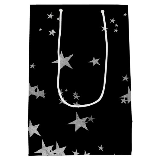 銀色の黒星 ミディアムペーパーバッグ (裏面)