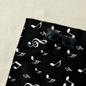 銀色の黒，ノート，ミュージカル，メロディー，音楽，サウンド， ビーチタオル (インサイチュ)