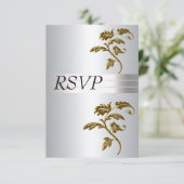 銀色のRSVP 招待状 (スタンド正面)