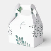 銀色グリーンユーカリ結婚プス フェイバーボックス (裏面サイド)