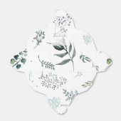 銀色グリーンユーカリ結婚式の引き出物箱 フェイバーボックス (折り畳みなし)